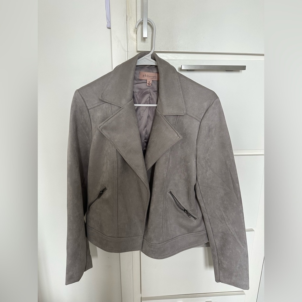 Philosophy suede jacket